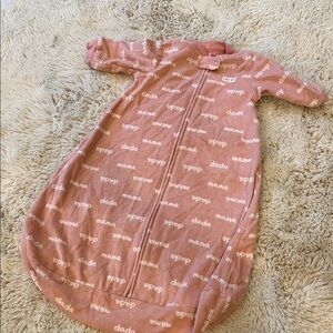 Carter's Pink and White Kids Sleep Sack Pink Mama DadaBaby Girls Love You